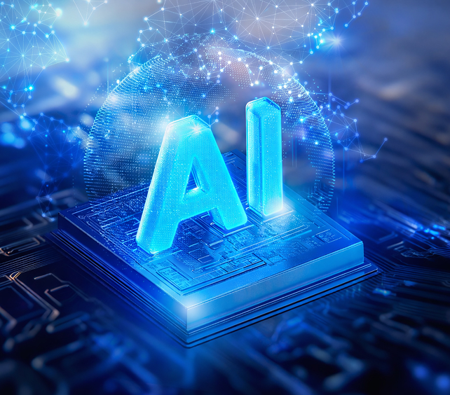 AI 융합을 상징하는 이미지